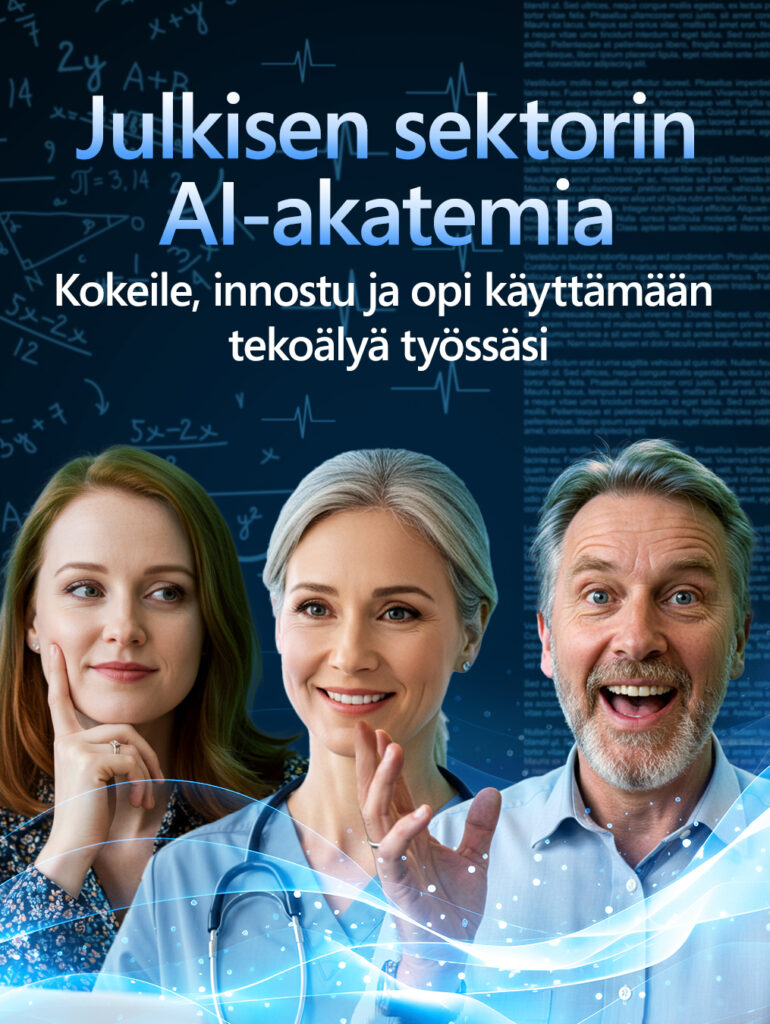 Suomen julkisella sektorilla mahdollisuus nousta tekoälyn edelläkävijäksi – AI-akatemia edistämään osaamista ihmiskeskeisesti, eOppiva ja HAUS mukana yhteistyökumppaneina!